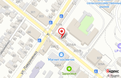 Магазин Любава на улице Луначарского на карте
