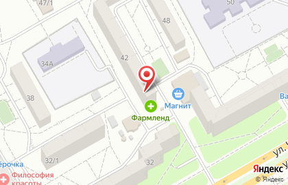 Аптека Оренлек в Оренбурге на карте