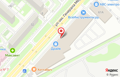 Магазин акционных товаров Крупа в Октябрьском районе на карте