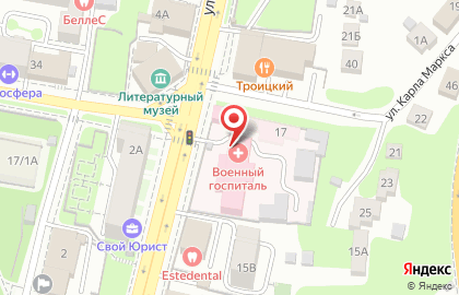 428 Военный госпиталь в Ленинском районе на карте