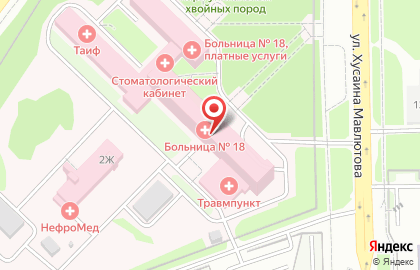 Центральная городская больница №18 на метро Горки на карте
