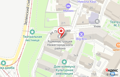 Управление жилищного фонда, коммунального хозяйства и благоустройства, Администрация Нижегородского района на карте