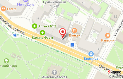 Центр микрофинансирования РосДеньги на Октябрьском проспекте на карте