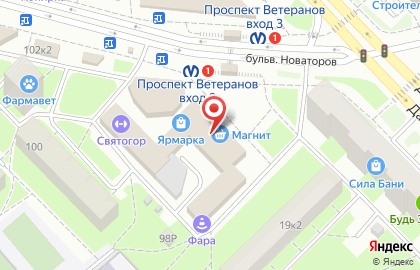 Магазин шиньонов, накладок, париков на проспекте Ветеранов на карте