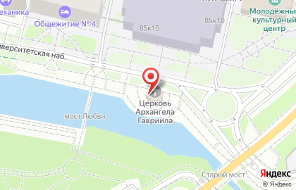 Храм Архангела Гавриила в Белгороде на карте