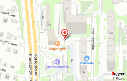 Ода в Овражном переулке на карте