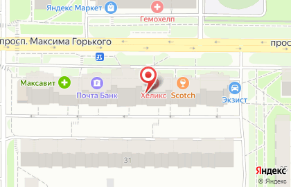 Магазин разливного пива BeerБанк на проспекте Максима Горького на карте