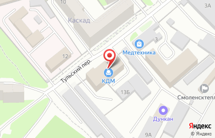 Строительная компания СпецКомплектСтрой в Тульском переулке на карте