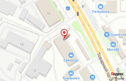 Магазин автозапчастей в Липецке на карте
