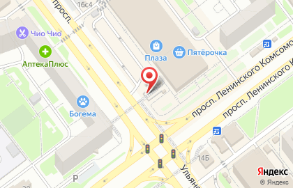 Водный Мир на проспекте Ленинского Комсомола на карте