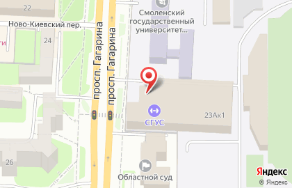 Кафе Акватория на проспекте Гагарина на карте