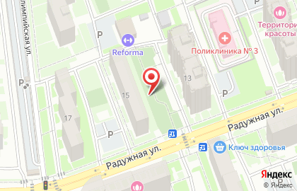 Спутник, микрорайон, ООО Термодом на Радужной улице на карте