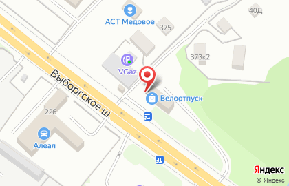 Магазин велосипедов и тренажеров Velootpusk на Выборгском шоссе на карте