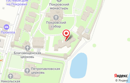 Свято-Покровский женский епархиальный монастырь на Покровской улице на карте