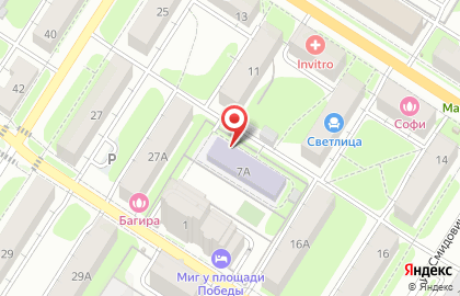 Центр детского творчества в Привокзальном районе на карте