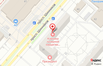 Студия красоты BeautyLab на проспекте Шинников на карте
