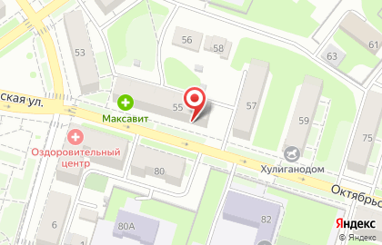 Торгово-монтажная компания ДАР-строй на Октябрьской улице на карте