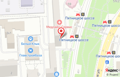 Федеральная сеть салонов красоты ЦирюльникЪ на Митинской улице на карте
