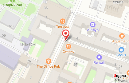 Кафе Сулико на Казанской улице на карте