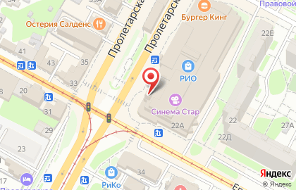Ювелирный салон Бриллиантовая Ручка на Пролетарской улице, 22а на карте