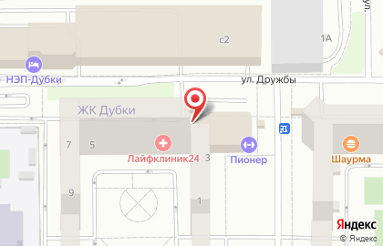 Школа танцев Дети в Балете на улице Дружбы на карте