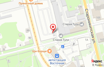 Автостоянка Старая Тула в Центральном районе на карте