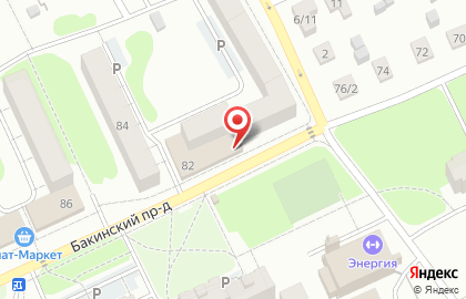 Булочная Норма-Пекарни в Бакинском проезде на карте