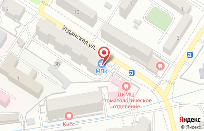 Магазин Маккавеевский пищекомбинат в Центральном районе на карте