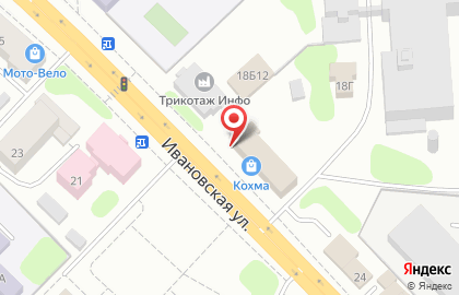 Рекламное агентство Статус на Ивановской улице на карте