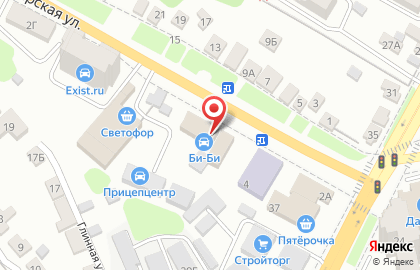 Автомагазин Би-би на Пролетарской улице на карте