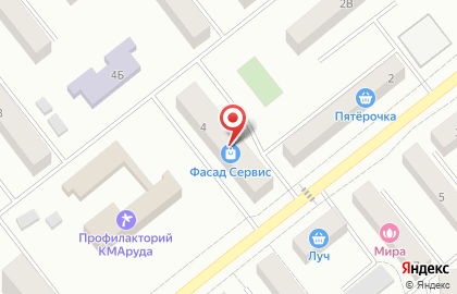Магазин одежды и тканей Аура на карте
