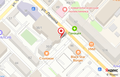 Загородный дом на улице Ленина на карте