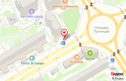 Магазин Дом ткани в Железнодорожном районе на карте