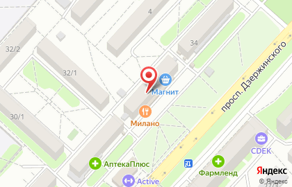 ООО МегаПласт на проспекте Дзержинского на карте