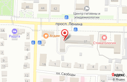 Супермаркет Пятёрочка, сеть супермаркетов на проспекте Ленина на карте