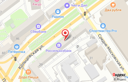 Парикмастерский магазин на Кольцовской улице на карте