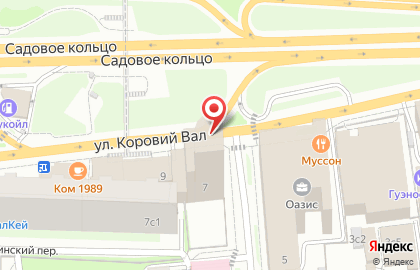 Банкомат Газпромбанк на улице Коровий Вал, 7 на карте