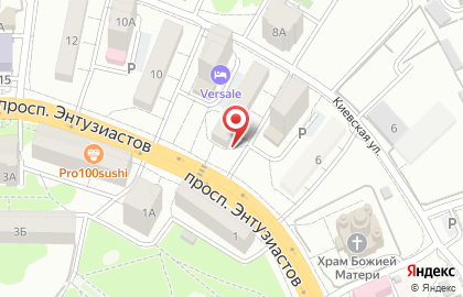 Закусочная Емеля на проспекте Энтузиастов на карте