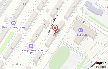 Продовольственный магазин Seven Eleven в Южно-Сахалинске на карте