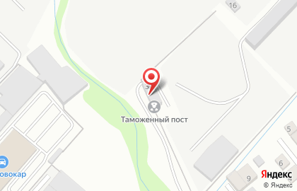 Таможенный автотранспортный пост на карте
