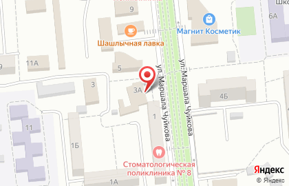 Салон ритуальных услуг Память на улице Маршала Чуйкова на карте