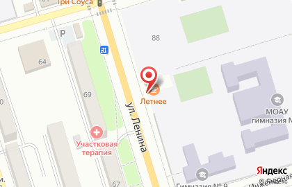 Летнее кафе в Благовещенске на карте