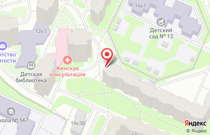 Продовольственный магазин в Петродворцовом районе на карте