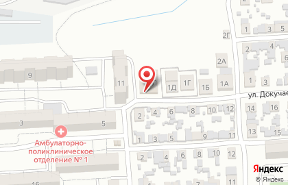 Супермаркет Магнит у дома в Дзержинском районе на карте
