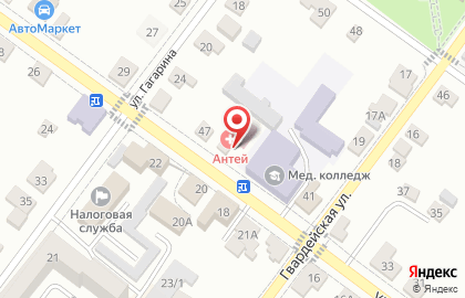 Медицинский центр Антей на карте