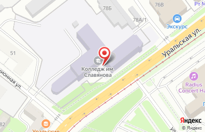 Банкомат, АКБ Урал ФД, ОАО, Мотовилихинский район в Мотовилихинском районе на карте