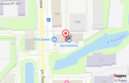 Автоцентр Техсервис в Красносельском районе на карте