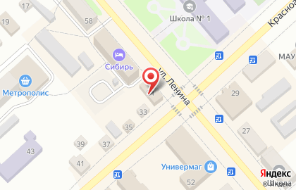 Салон связи Связной на улице Ленина на карте