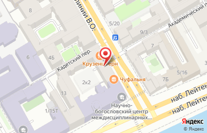Автошкола Светофор в Василеостровском районе на карте