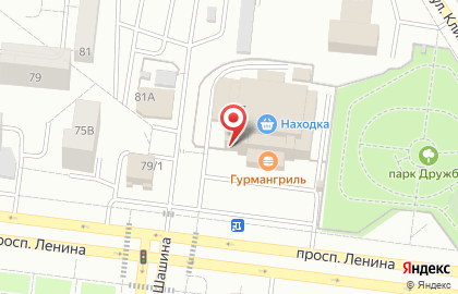 База оптовых цен Находка на проспекте Ленина на карте